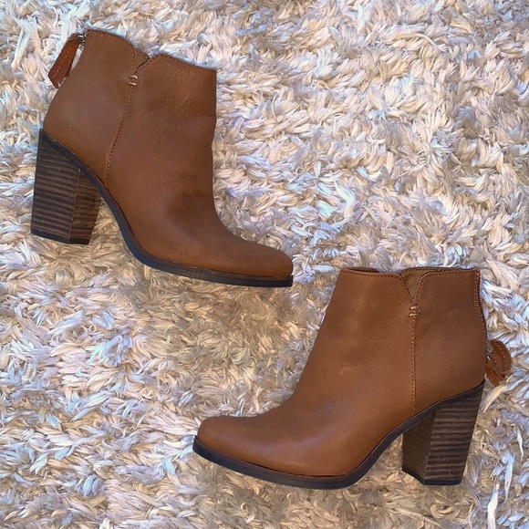 BP. Nordstrom brown real leather ankle boots 6.5 - Picture 2 of 7